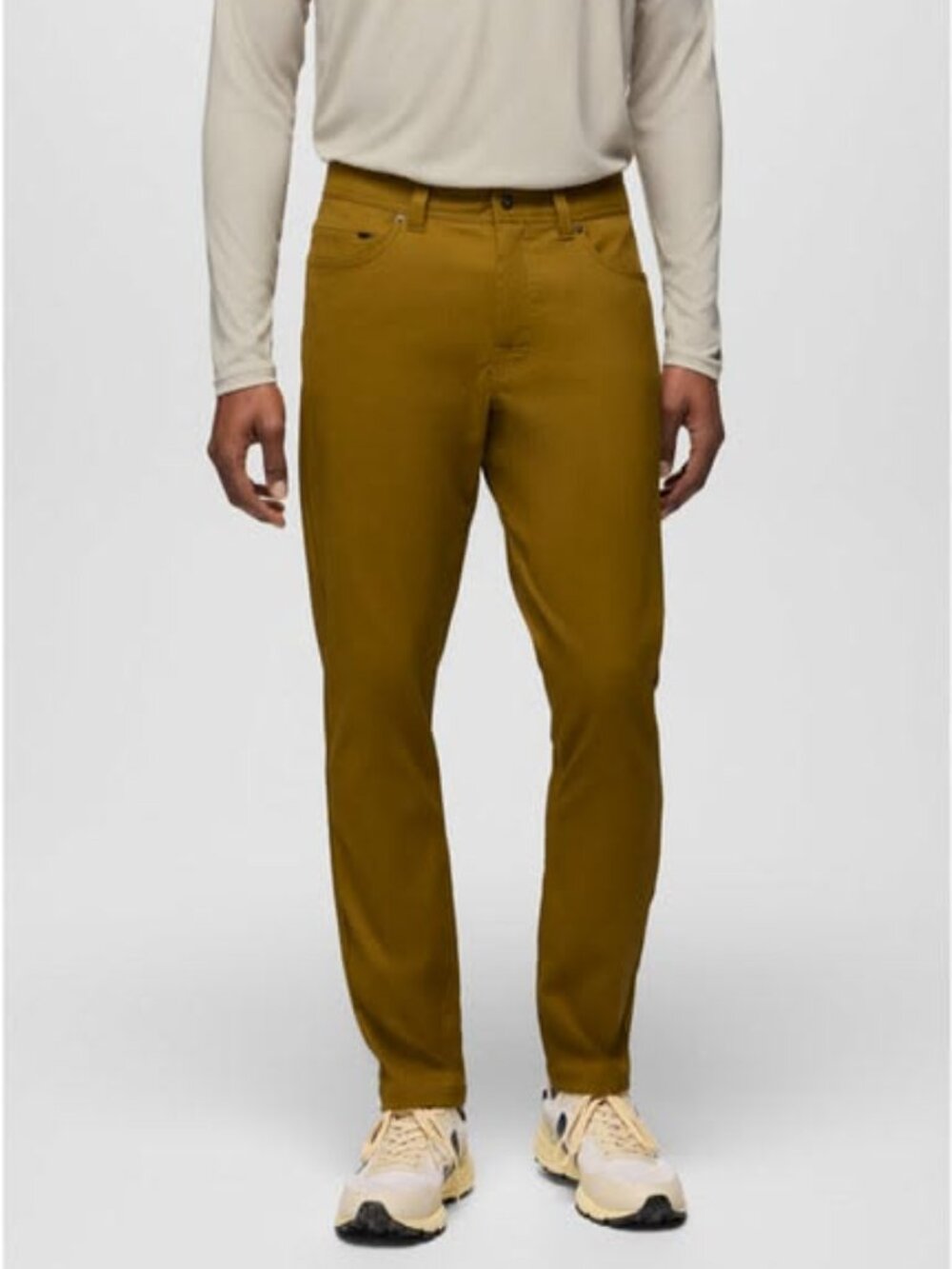 Prana Men's Stretch Zion 5 Pocket Slim Pant in Retro Olive Size 31/30
